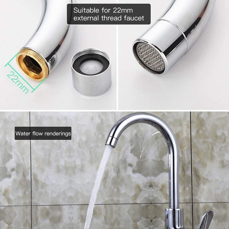 Fanshiontide Pack of 6 M22 Tap Strainer Insert with 1