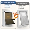 Fantrek Wall Dog Door for Large Dogs- Aluminum Large Doggie