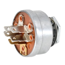 Ignition Switch with 2 Keys 430-512 for Toro Wheel Horse 103990 111216 Kohler 48-099-01 Oregon 33-399 Onan 378-0385 AYP 2683R Lesco 050102 for Toro Wheel Horse Lawn Mower Tractor 3 Position 5 Termial