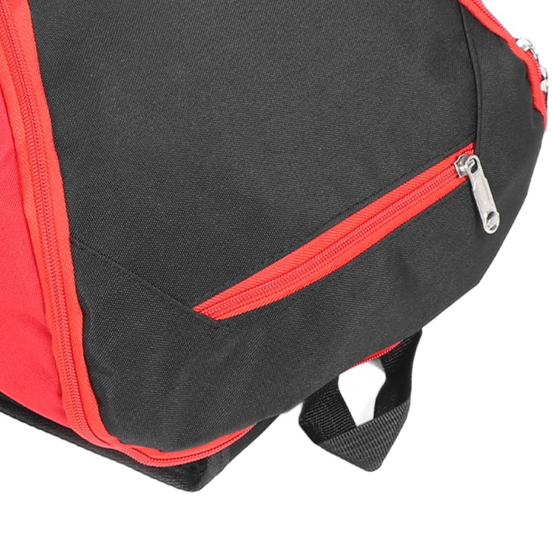 Basketball Backpack Black Red Multifunctional Large Capacity with Multiple Storage