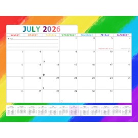 2025-2026 Calendar 18 Months Student Calendar/Planner for 3-Ring Binder, Desk, or Wall -v028