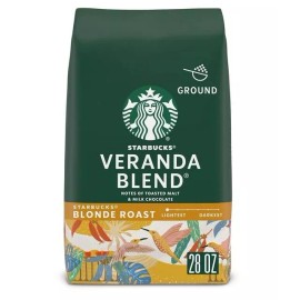 Starbucks Ground Coffee, Starbucks Blonde Roast Coffee, Veranda Blend, 100% Arab