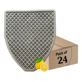 Urinal Mats Commercial (12 Pack) High-Tech Bamboo Charcoal Absorbs Odor Floor Water Absorption Urinal Mats men bathroom Gray 12