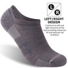 ZEALWOOD Merino Wool No Show Running Tennis Golf Cycling Socks