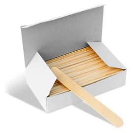 x100 Deo Wooden Waxing Spatulas