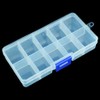 10 Compartment Transparent Small Storage Box 7 x 13 x