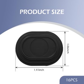 Shakas 16 PCS Car Door Shock Absorber, Sound Insulation Buffer Side Door Protector, Thickened Silicone Bumper Anti-Collision Self-Adhesive Pad, for Most Cars Body Protection Accessories (Black)