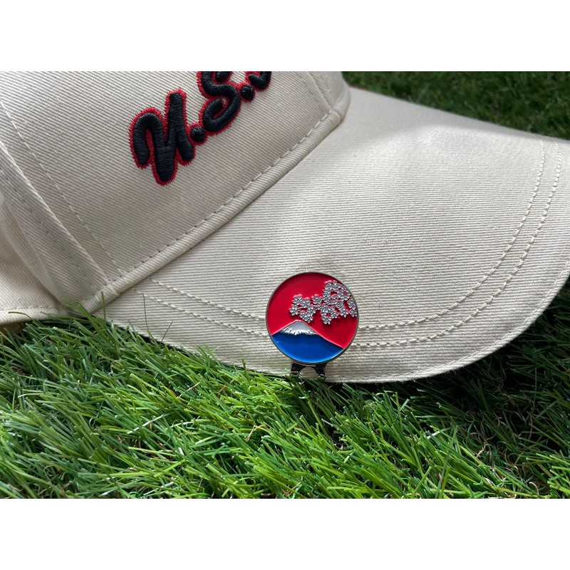 Don Flyee Golf Marker Magnet Japanese Landscape Mount Fuji Cherry