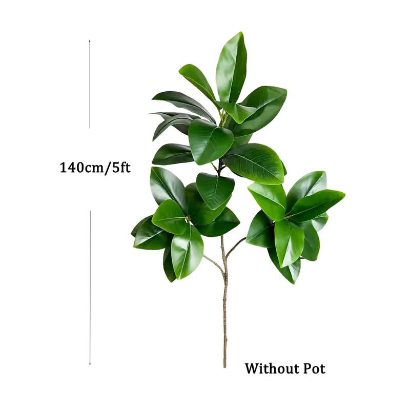 Artificial Ficus Tree Branch, 27.55 in Fake Green Plant Decor