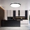 HOREVO 24W LED Ceiling Lamp Black Flush Mount Ceiling Light