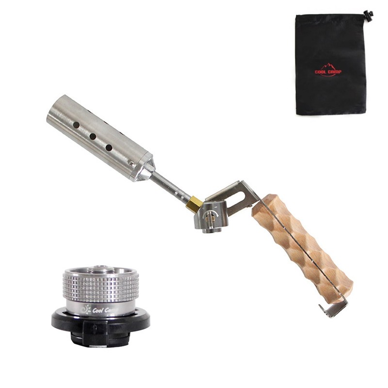 Wood Handle Camping Folding Fire Torch Fire Starter Charcoal Lighter
