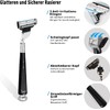 Favali 4-in-1 Shaving Brush Set, Safety Razor Stand with Shaving