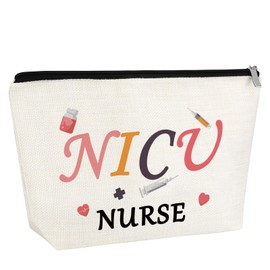 NICU Nurse Gift Makeup Bag Appreciation Gifts for NICU Nurse Cosmetic Bag NICU Nurse Thank You Gifts Nurse Accessories for Work Nursing Thanksgiving Day Christmas Graduation Gifts for NICU Nurse