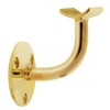 Lavi Industries 00-301/1H Polished Brass Standard Handrail Bracket 1-1/2" OD