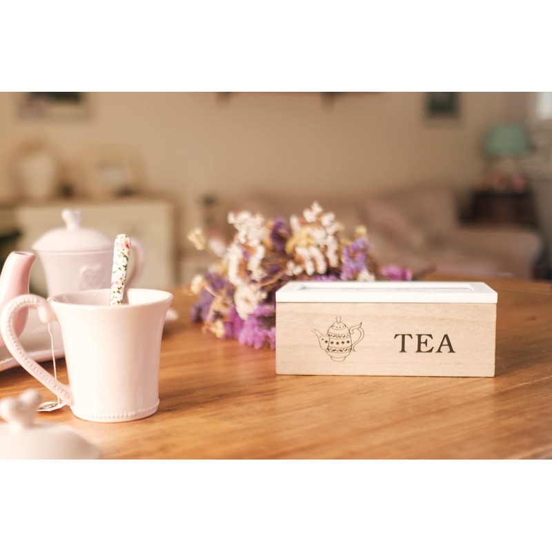 Wooden Tea Box with 2 Tea Boxes 18 x 8