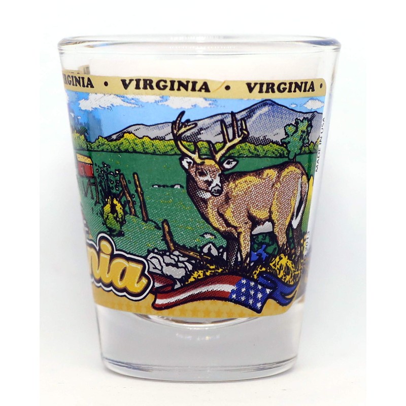 Virginia State Wraparound Shot Glass