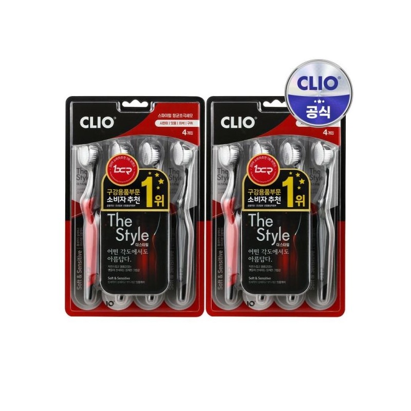 Clio The Style Ultra-fine Bristle Pack of 4 / 크리오