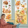 Funnlot 122PCS Autumn Window Stickers,Autumn Window Clings Double-Side with Pumpkin
