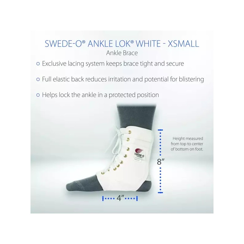 LOK 드-오 앵클 LOK X스몰 화이트 [X-Small] De-O Ankle LOK