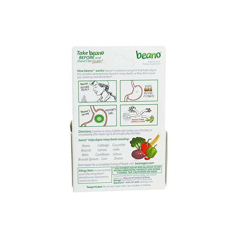 Beano Gas Prevention Tablets, 100 ct by Beano