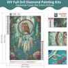 Bowetile DIY Diamond Painting Dreamcatcher, Owl Diamond Art Painting Kits