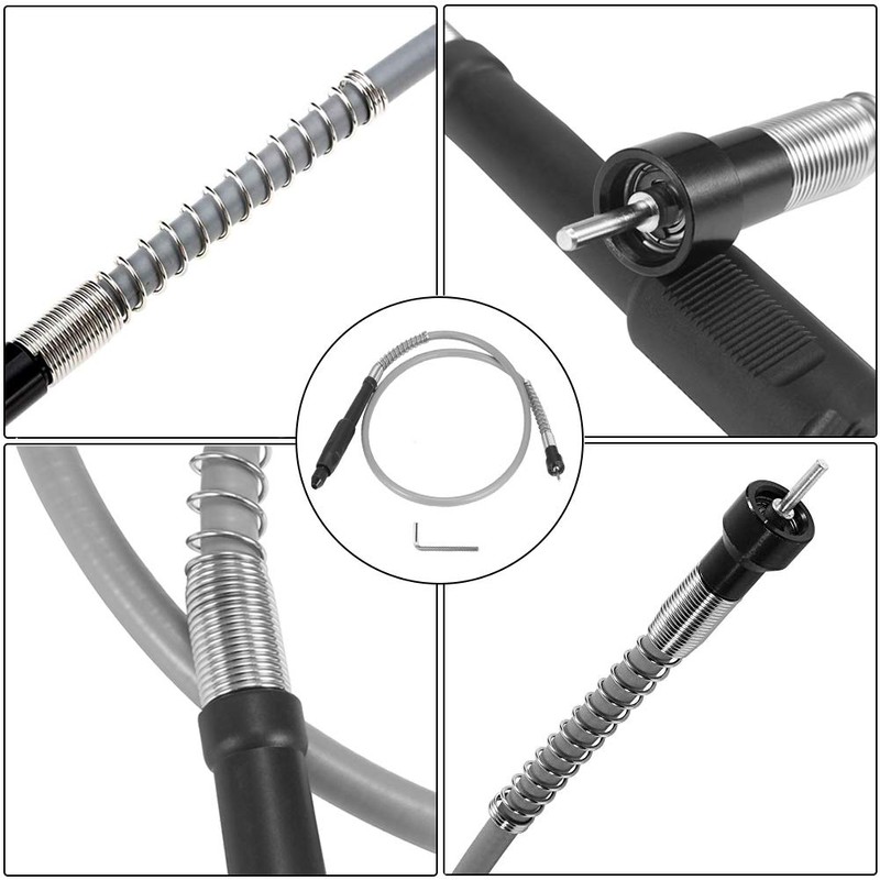 Saipor Flexible Shaft Extension Cord Handle Chuck for Flexible Rotary