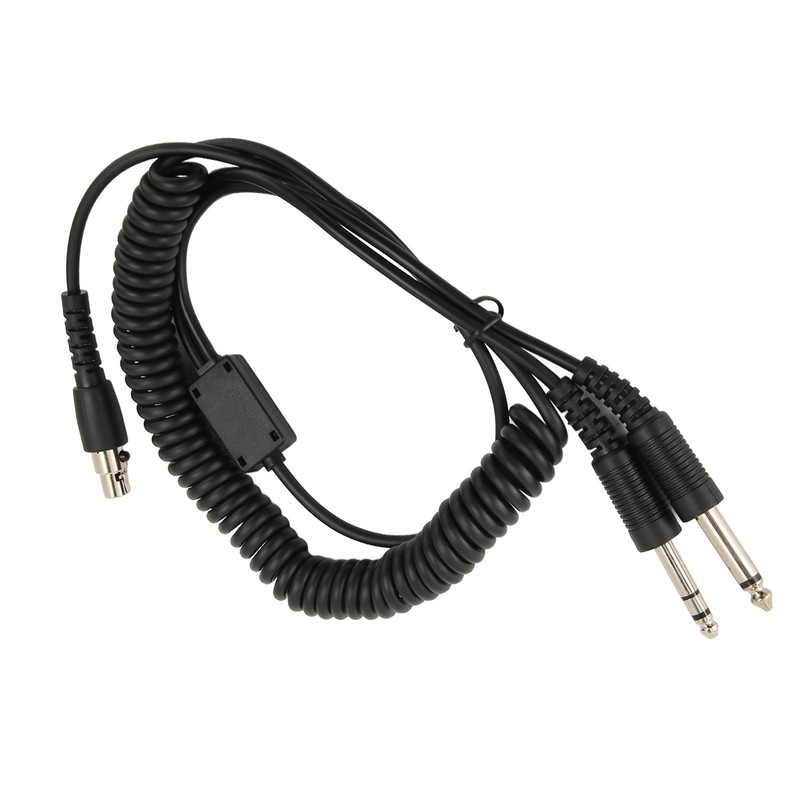 Mini XLR 5 Pin Plug to GA Dual Plugs Headset