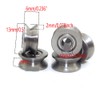 Chiloskit 20pcs 1.5mm Deep Metal V Groove Guide Pulley Bearing