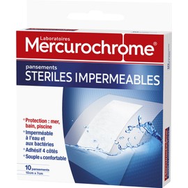 mercurochrome Passage Plus Plaster Sterile Waterproof 10 Units