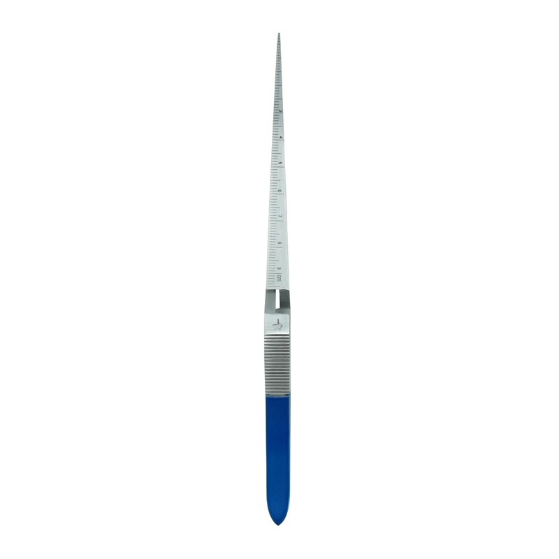 Kingfisher Fly Fishing Dubbing Loop Tweezers, 7.25 inches, Self-Closing, Inch/Centimeter