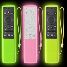 Paquete de 3 fundas para control remoto Climberer para Samsung Remote, funda protectora de silicona para Samsung Solar Cell 2021-2025 BN59-01357 BN59-