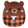 Squishmallows Omar The Bear - Camisa a cuadros de 7.5