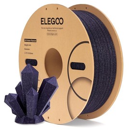 ELEGOO PLA Filament 1.75mm Brown 1KG, 3D Printer Filament Dimensional Accuracy +/- 0.02mm, 1kg Cardboard Spool(2.2lbs) 3D Printing Filament Fits Most FDM 3D Printers:_1kg Purplish Gray