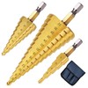 Flintronic HSS Step Drill Bit Set 3 Pieces, Hex Shank