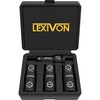 LEXIVON Impact Socket Set, 6 Total Lug Nut Size |