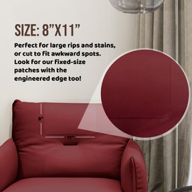 MastaPlasta Original Self-Adhesive Leather Repair Patch - Taupe 11" x 8" (28 x 20 cm), Instant Upholstery-Quality Scratch & Tear Repair for Sofas, Car Interiors, Bags, Vinyl & More