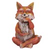 Exhart Garden Sculpture, Fox Solar Garden Statue with Glass Jar,