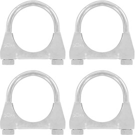 Set of 4 Stainless Steel Brackets M8 x 50 mm Extremely Durable Mounting Clamps Stainless Steel Heavy Duty (Pack of 4 M8 x 50 mm)