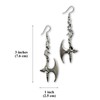 Real Metal Jewelry Gothic Vine Wrapped Executioner's Axe Pewter Dangle