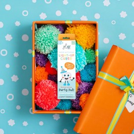 Glo Pals Original Water-Activated Light-up Sensory Bath Toy - Party -White. 4 Reusable Light-Up Cubes. Kids Colourful Bath Time Fun. Childrens Light-up Sensory Play. Gift Suitable for Boys & Girls 3+