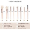 Set de Brochas RUGNADOO para Maquillaje, 8 Piezas Beige –