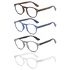 DXYXYO 4 Pack Reading Glasses for Women Small Face Blue
