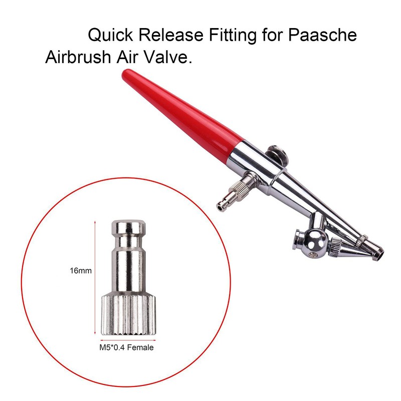 ABEST Airbrush quick disconnect coupler release fitting Adapter with 4