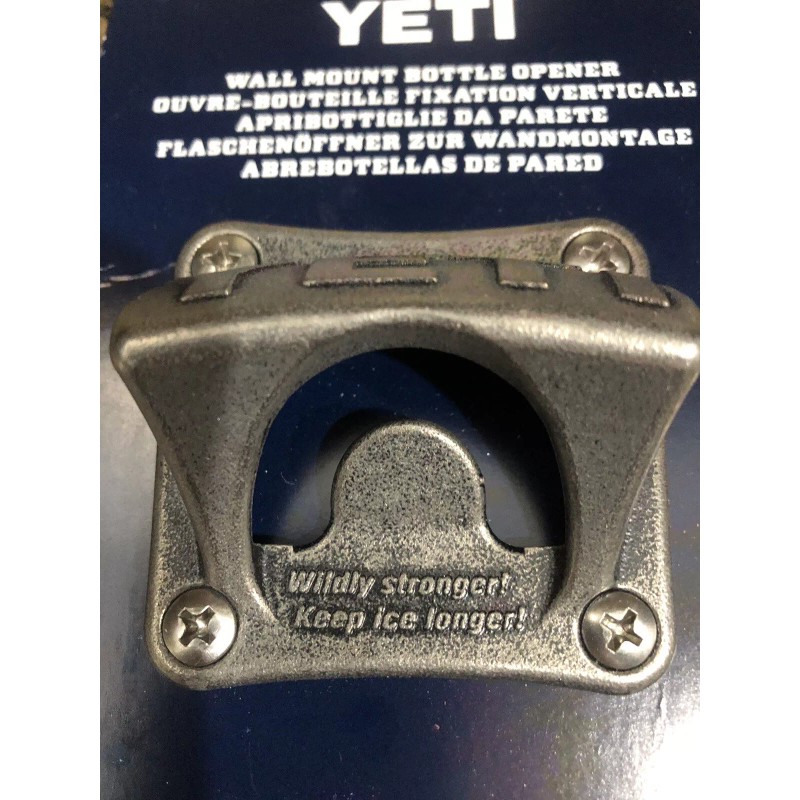 YETI Wall or Cooler Mounted Bottle Opener Stainless Steel (New)
