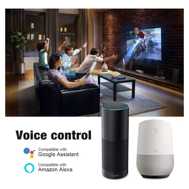 Hub De Iluminación Empotrada Inteligente Con Control Por App Negro