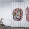 Croydex Steven Brown Lewis McZoo Shower Curtain, Multicolour, 1800x1800