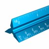 Rena Chris Architectural Scale Ruler: 12" Imperial Aluminum Alloy Metal
