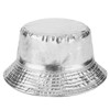 SUNTRADE Metallic Double-Side-Wear Bucket Hat, Trendy Fisherman Hats, Unisex Reversible