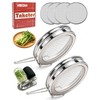 2Pack Sprouting Lids for Wide Mouth Mason Jars, Stainless Steel