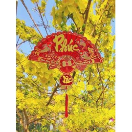 Vietnamese Lunar New Year Decoration 2025 - Red Hanging Ornament for TET - Vietnamese New Year Decorations - Vietnamese New Year Greetings - TET Decorations